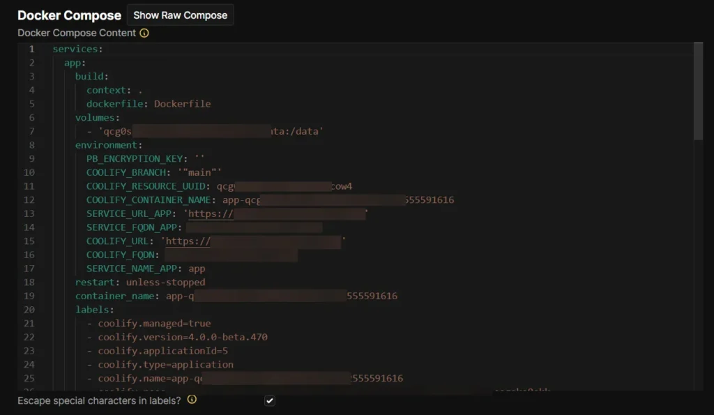 Docker Compose Content